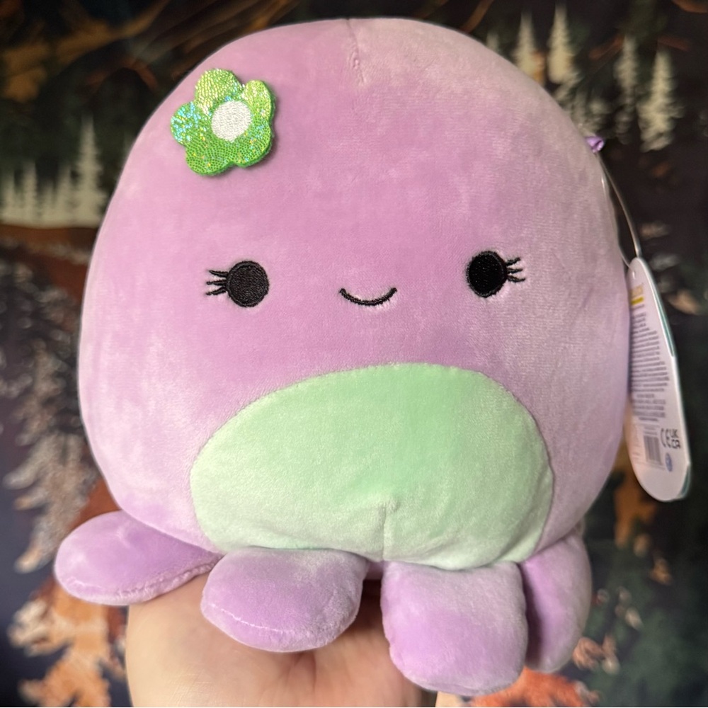 7" Violet the octopus Squishmallow BNWT
